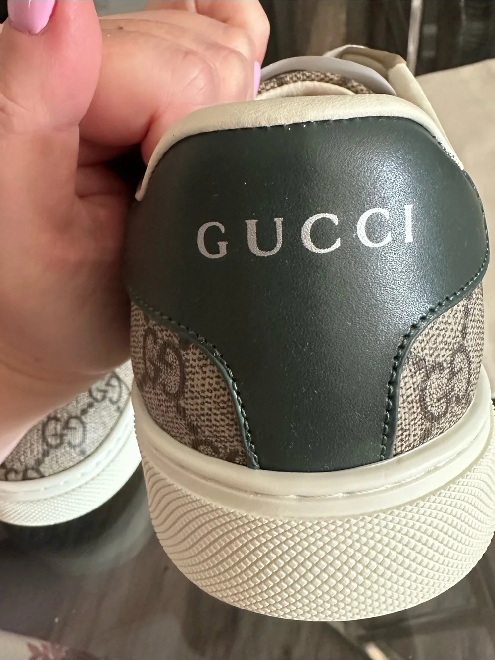 Women's Gucci Ace sneaker with Web Size 9